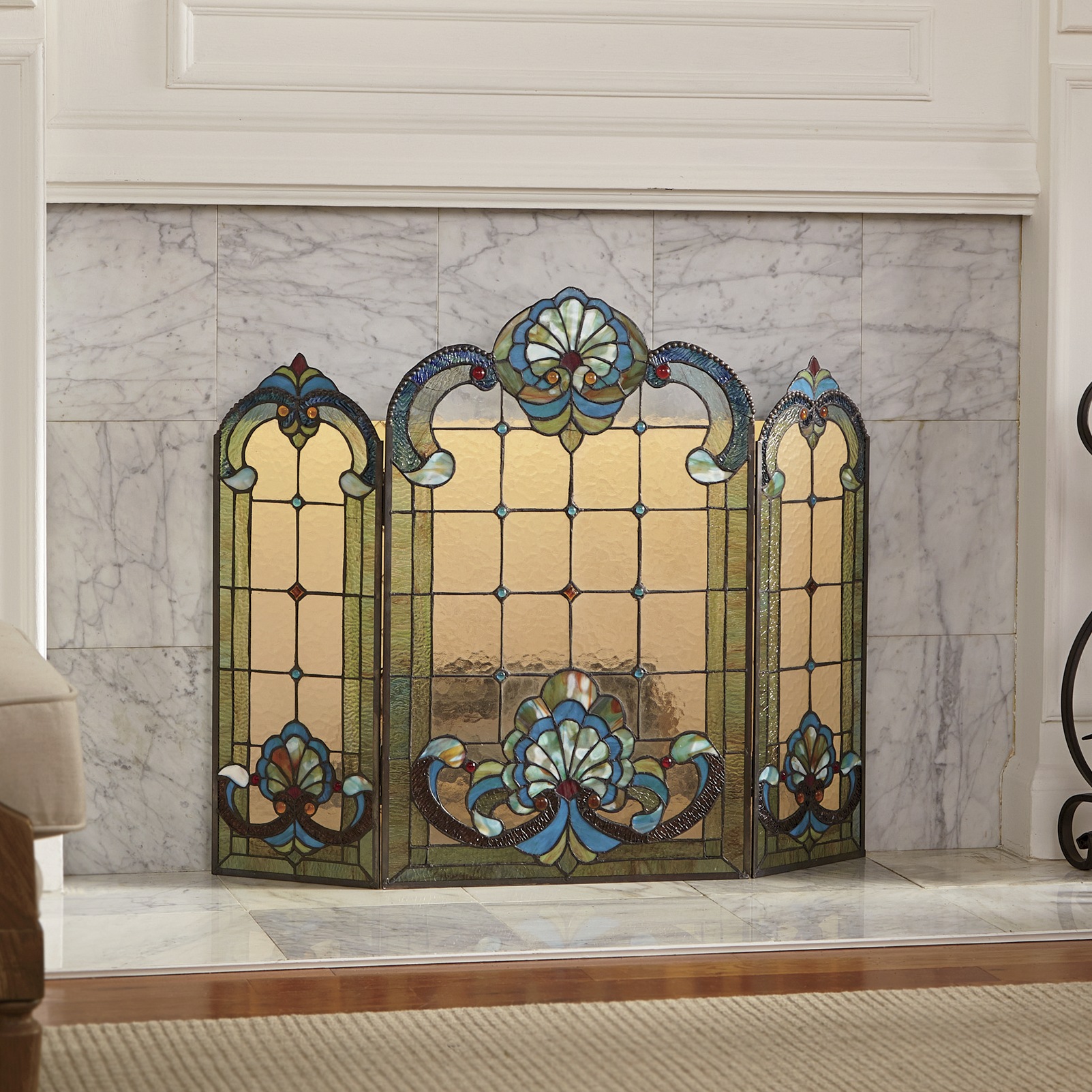 glass fireplace screens free standing green seashell stained glass fireplace screen screen country door glass fireplace screens free standing green seashell stained glass fireplace screen screen country door